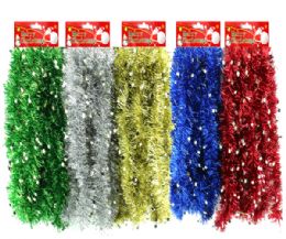 72 Pieces Christmas Garland 12fg Small Stars 5 Assorted Colors - Christmas Decorations