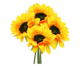 144 Pieces Artificial Sunflower 4 Heads Bundle 29cm - Artificial Flowers