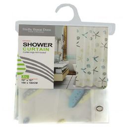 24 of Shower Curtain Sea Shell 70x70 Inch