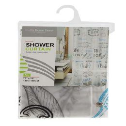 24 Pieces Shower Curtain Spa And Bath 70x70 Inch - Shower Curtain