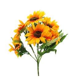 144 Wholesale Artificial Sunflower 7 Heads