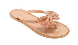 12 Wholesale Jelly Sandal For Women In Nude Size 6-10