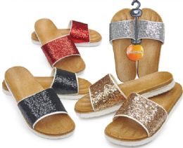 48 Wholesale Ladies Sandals In Assorted Color And Size