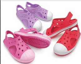 48 Wholesale Girls Clogs In Assorted Colors
