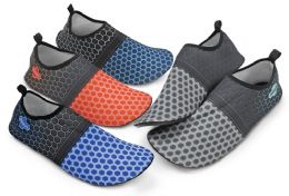 48 Pairs Mens Hive Water Shoes In Assorted Color - Men's Aqua Socks