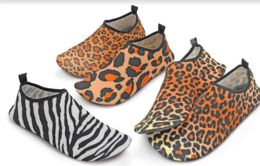 48 Wholesale Womens Animal Print Water Shoes In Assorted Color