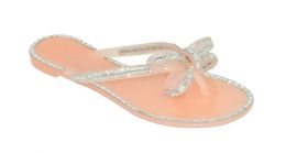 12 Wholesale Jelly Sandal For Women In Pink Size 5-10