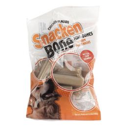 24 pieces Dog Treats Snacken Bone Minis3.5 Oz Chicken Flavor#0621 - Pet Chew Sticks and Rawhide