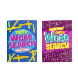 24 pieces Word Search Giant Print 2 Asstd - Crosswords, Dictionaries, Puzzle books