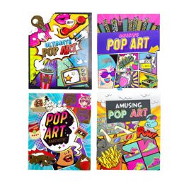 48 pieces Coloring Book Pop Art 32 Pg Foil Cover 4 Asstd - Coloring & Activity Books