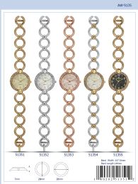 12 Wholesale Ladies Watch - 51352 assorted colors