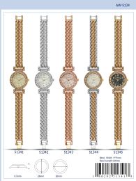 12 of Ladies Watch - 51341 assorted colors