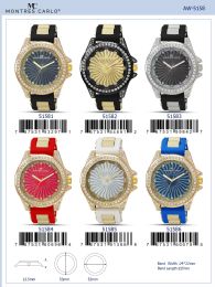 12 Bulk Men's Watch - 51585 Assorted Colors