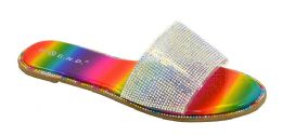 12 Wholesale Jelly Sandal For Women In Rainbow Size 6.5-10