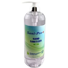 12 of 33.8 Ounce Hand Sanitizer Pump Bottles With Aloe Vera