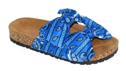 12 Pairs Slippers For Women In Blue Size 7-11 - Women's Slippers