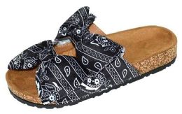 12 Wholesale Slippers For Women In Black Size 6-10