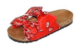 12 Wholesale Slippers For Women In Red Size 7-11