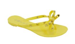 12 Wholesale Sandals For Women In Yellow Size 5-10