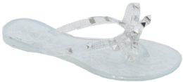 12 Wholesale Sandals For Women In Clear Size 6-10