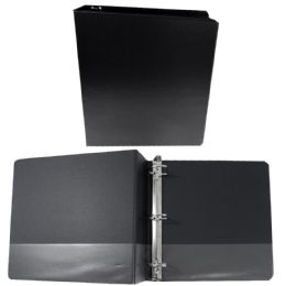 12 Wholesale Heavy Duty View Binders With 1 Inch Ring In Black