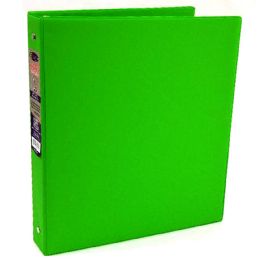 24 of 3 Ring Vinyl Hardcover Binders With 1 Round Rings In Green