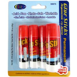 48 Pieces Washable Acid Free Glue Sticks 5 Pack - Glue