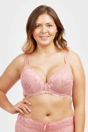 144 Pieces Sofra Ladies Lace Dd Cup Bra, Plus Size - Womens Bras And Bra Sets