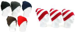 27 Pieces Family Winter Hat Bundle Solid Colors And Red And White Stripes - Winter Beanie Hats
