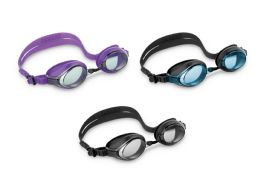 24 Wholesale Silicone Sport Racing Goggles 3 Asst Age 8+