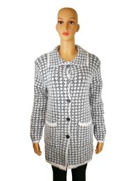 36 Pieces Patterned Button Up Cardigan - Womens Sweaters & Cardigan
