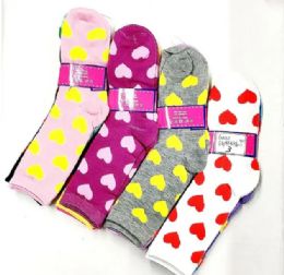 360 Pieces Crew Sock Assorted Color Size 9 - 11 - Womens Crew Sock