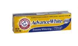 72 Bulk Travel Size Arm & Hammer Advance White Toothpaste - 0.9 oz