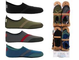 48 of Men's Fitkicks SliP-On Athletic Shoes W/ Two Tone Colors & Soft Footbed