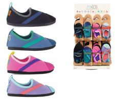 48 Pieces Childen's Fitkicks Slip On Athletic Shoes With Two Tone Colors And Soft Footbed - Women's Sneakers