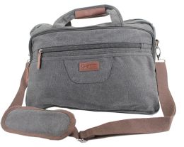 12 Pieces Unisex Canvas Bag Premium Zipper Color Black - Backpacks & Luggage