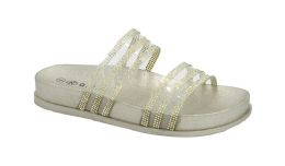 12 Wholesale Sandals For Women In Silver Size 5-10