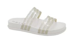 12 Wholesale Sandals For Women In White Size 6-10
