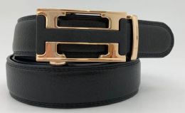 24 Wholesale Belts For Mens Color Black