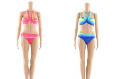 48 Pieces Women Cute Two Piece Bathing Suit Cutout Bikini Set Swimwear - Womens Swimwear