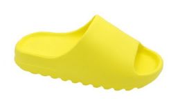 12 Wholesale Women Eva Slippers In Yellow Size 5-10
