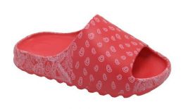12 Pairs Women Eva Slippers In Red Size 5-10 - Women's Slippers