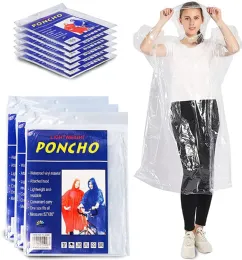 100 of Yacht & Smith Adult Unisex Reusable Rain Poncho With Hood