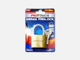 48 Pieces 38mm Brass Pad Lock - Padlocks and Combination Locks