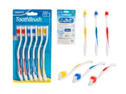 144 Packs Toothbrushes 6pc 7" L - Toothbrushes and Toothpaste