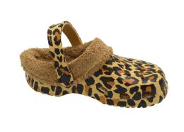 12 Wholesale Women Eva Slippers In Leopard Size 5-10