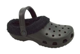12 Wholesale Women Eva Slippers In Black Size 7-11