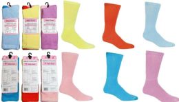 240 Bulk Diabetic Socks Assorted Color Size 9-11