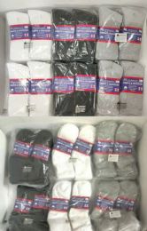 240 Wholesale Diabetic Socks Assorted Color Size 9-11