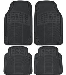 6 Sets 4 Piece Rubber Car Floor Mat All Weather - Auto Sunshades and Mats